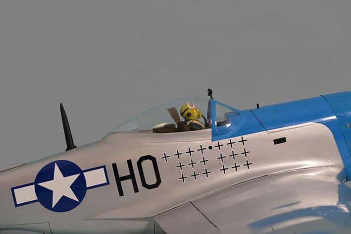 Aeromodelo P51 MUSTANG GP/EP 15-20cc 1:7¼ ARF - Imagem 13