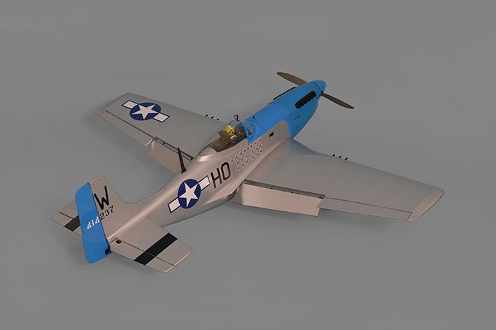 Aeromodelo P51 MUSTANG GP/EP 15-20cc 1:7¼ ARF - Imagem 8