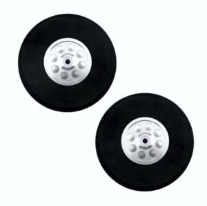 Roda Espuma Hub de Alúminio Polido 75mm (2)